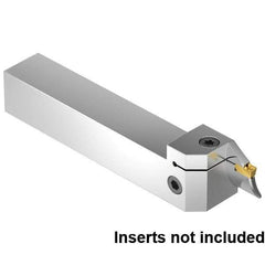 Kennametal - External Thread, 16mm Max Cut of Depth, 6mm Min Groove Width, 6" OAL, Right Hand Indexable Grooving Cutoff Toolholder - 1" Shank Height x 1" Shank Width, EG0600M06P04 Insert Style, EVSB Toolholder Style, Series Beyond Evolution - Eagle Tool & Supply