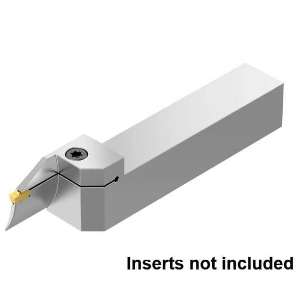 Kennametal - External Thread, 16mm Max Cut of Depth, 5mm Min Groove Width, 6" OAL, Left Hand Indexable Grooving Cutoff Toolholder - 1" Shank Height x 1" Shank Width, EG0500M05P04 Insert Style, EVSB Toolholder Style, Series Beyond Evolution - Eagle Tool & Supply