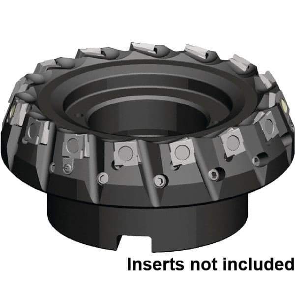 Kennametal - 125mm Cut Diam, 40mm Arbor Hole, 6.5mm Max Depth of Cut, 20° Indexable Chamfer & Angle Face Mill - 12 Inserts, SPHX 15T6... Insert, Right Hand Cut, 12 Flutes, Through Coolant, Series Fix-Perfect - Eagle Tool & Supply