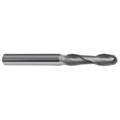 3/16" Dia. - 2-1/2" OAL - 30 Helix Bright CBD Ball Nose EM - 2 FL - Eagle Tool & Supply