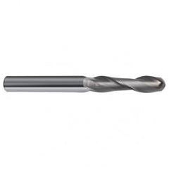 1/2" Dia. - 4-1/2" OAL - 30 Helix Bright CBD Ball Nose EM - 2 FL - Eagle Tool & Supply