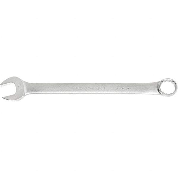 GearWrench - 2-3/8" 12 Point Combination Wrench - 15° Offset Angle, 29.843" OAL, Steel, Satin Finish - Eagle Tool & Supply