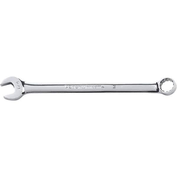 GearWrench - 1-3/16" 12 Point Combination Wrench - 15° Offset Angle, 16.22" OAL, Steel, Satin Finish - Eagle Tool & Supply