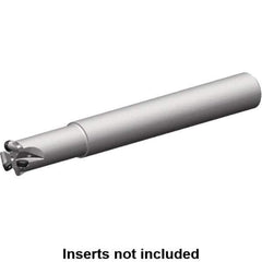 Kennametal - 13mm Cutting Diam, 25mm Shank Diam, 6mm Max Depth of Cut, Straight Shank Indexable Copy End Mill - 2 Inserts, RP.. 1204M0.. Insert, 7713 Toolholder, Steel, Through Coolant - Eagle Tool & Supply