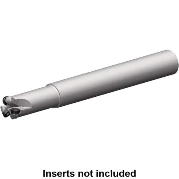 Kennametal - 22mm Cutting Diam, 25mm Shank Diam, 5mm Max Depth of Cut, Straight Shank Indexable Copy End Mill - 3 Inserts, RP.. 10T3M0.. Insert, 7713 Toolholder, Steel, Through Coolant - Eagle Tool & Supply