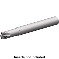 Kennametal - 22mm Cutting Diam, 25mm Shank Diam, 5mm Max Depth of Cut, Straight Shank Indexable Copy End Mill - 3 Inserts, RP.. 10T3M0.. Insert, 7713 Toolholder, Steel, Through Coolant - Eagle Tool & Supply