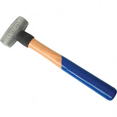 American Hammer - 1 Lb Head 1-3/4" Face Aluminum Non-Marring Hammer - Exact Industrial Supply