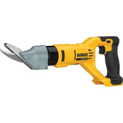 DeWALT - 2,500 SPM, 20 Volt, Pistol Grip Handle, Handheld Cordless Shear - 5/8" Cutting Capacity - Eagle Tool & Supply