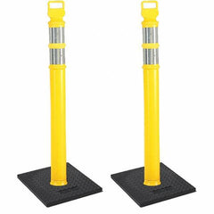 PRO-SAFE - Traffic Barrels, Delineators & Posts Type: Delineator Post Material: Polyethylene - Eagle Tool & Supply