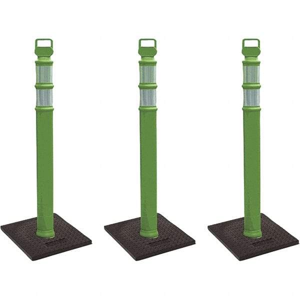 PRO-SAFE - Traffic Barrels, Delineators & Posts Type: Delineator Post Material: Polyethylene - Eagle Tool & Supply