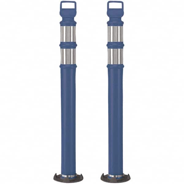 PRO-SAFE - 2 4-Piece Kits 45" High x 6" Wide, Reflective Delineator Post - Eagle Tool & Supply