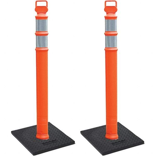 PRO-SAFE - Traffic Barrels, Delineators & Posts Type: Delineator Post Material: Polyethylene - Eagle Tool & Supply