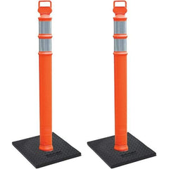 PRO-SAFE - Traffic Barrels, Delineators & Posts Type: Delineator Post Material: Polyethylene - Eagle Tool & Supply