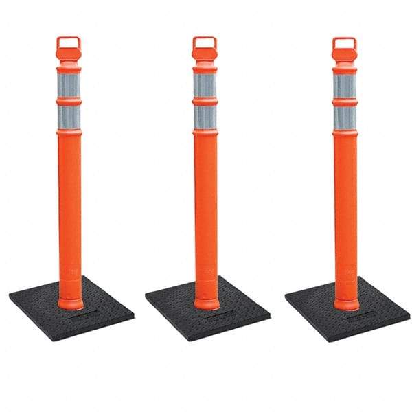 PRO-SAFE - Traffic Barrels, Delineators & Posts Type: Delineator Post Material: Polyethylene - Eagle Tool & Supply