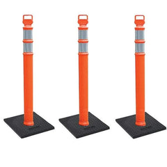 PRO-SAFE - Traffic Barrels, Delineators & Posts Type: Delineator Post Material: Polyethylene - Eagle Tool & Supply