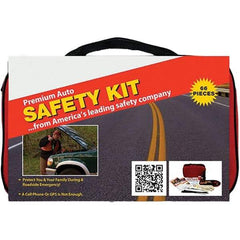 PRO-SAFE - Highway Safety Kits Type: Emergency Roadside Kit Number of Pieces: 66 - Eagle Tool & Supply