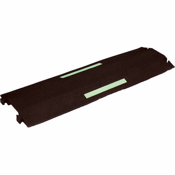 PRO-SAFE - 36" Long x 10-1/2" Wide x 1-1/2" High, Polyurethane Ramp Cable Guard - 8,850 Lb Load Limit - Eagle Tool & Supply
