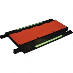 PRO-SAFE - 36" Long x 20" Wide x 1-3/4" High, Polyurethane Ramp Cable Guard - 20,000 Lb Load Limit - Eagle Tool & Supply
