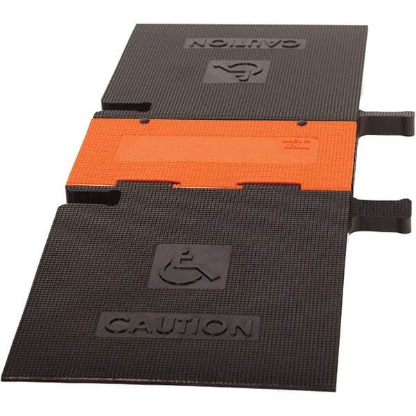 PRO-SAFE - 52-1/2" Long x 19" Wide x 1-3/4" High, Polyurethane Ramp Cable Guard - 20,000 Lb Load Limit - Eagle Tool & Supply