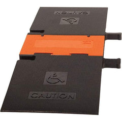 PRO-SAFE - 52-1/2" Long x 19" Wide x 1-3/4" High, Polyurethane Ramp Cable Guard - 20,000 Lb Load Limit - Eagle Tool & Supply