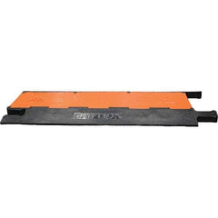 PRO-SAFE - 36" Long x 20" Wide x 1-3/4" High, Polyurethane Ramp Cable Guard - 20,000 Lb Load Limit - Eagle Tool & Supply