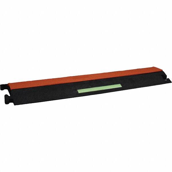 PRO-SAFE - 36" Long x 19" Wide x 2-1/2" High, Polyurethane Ramp Cable Guard - 12,250 Lb Load Limit - Eagle Tool & Supply