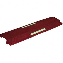 PRO-SAFE - 36" Long x 10-1/2" Wide x 1-1/2" High, Polyurethane Ramp Cable Guard - 8,850 Lb Load Limit - Eagle Tool & Supply