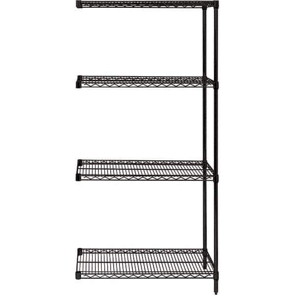 Quantum Storage - 36" Wide, 86 High, Open Shelving Accessory/Component - Use with #1630 Built-In Combination Lock - Eagle Tool & Supply