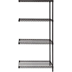 Quantum Storage - 48" Wide, 63 High, Open Shelving Accessory/Component - Use with #1630 Built-In Combination Lock - Eagle Tool & Supply