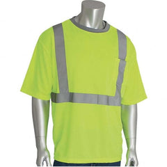 PIP - Size 4XL Hi-Vis Yellow High Visibility Short Sleeve T-Shirt - Eagle Tool & Supply