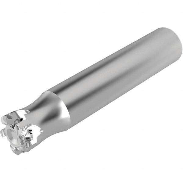 Seco - 25.2mm Cut Diam, 1.9mm Max Depth, 38.1mm Shank Diam, Cylindrical Shank Indexable High-Feed End Mill - Screw Holding Method, LPKT09 Insert, R217.21 Toolholder, Through Coolant - Eagle Tool & Supply