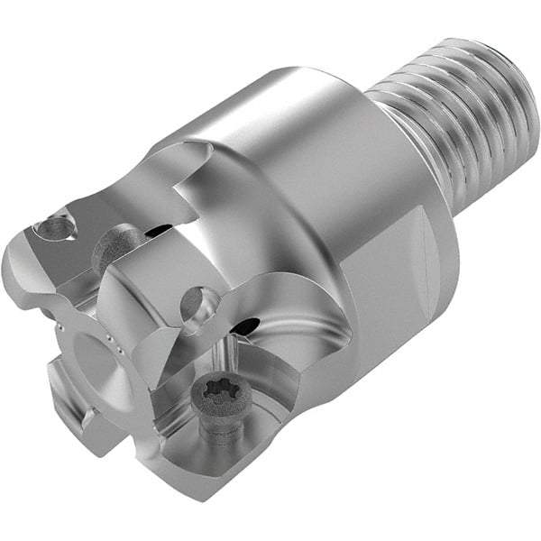 Seco - 22.1mm Cut Diam, 1.9mm Max Depth, M16 16mm Shank Diam, Modular Connection Indexable High-Feed End Mill - Screw Holding Method, LPKT09 Insert, R217.21 Toolholder, Through Coolant - Eagle Tool & Supply