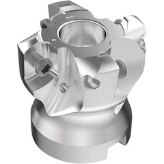 Seco - 4 Inserts, 27.5mm Cutter Diam, 1.8mm Max Depth of Cut, Indexable High-Feed Face Mill - 16mm Arbor Hole Diam, 0.3307" Keyway Width, 40mm High, R220.21-LP09 Toolholder, LPKT09 Inserts, Series High Feed - Eagle Tool & Supply