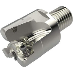 Seco - 1-1/2" Cut Diam, 7.5mm Max Depth of Cut, 40mm OAL, Indexable Square Shoulder End Mill - XN..0804.. Inserts, M20 Modular Connection, 90° Lead Angle, Through Coolant, Series R217.96 - Eagle Tool & Supply