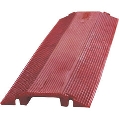 PRO-SAFE - 36" Long x 10-1/2" Wide x 1-1/2" High, Polyurethane Ramp Cable Guard - Eagle Tool & Supply