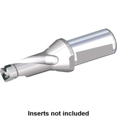 Kennametal - 106mm Max Drill Depth, 2xD, 53mm Diam, Indexable Insert Drill - 2 Inserts, 40mm Shank Diam, Whistle Notch Shank - Eagle Tool & Supply