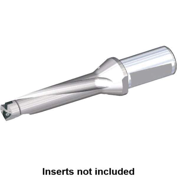 Kennametal - 220mm Max Drill Depth, 4xD, 55mm Diam, Indexable Insert Drill - 2 Inserts, 50mm Shank Diam, Whistle Notch Shank - Eagle Tool & Supply