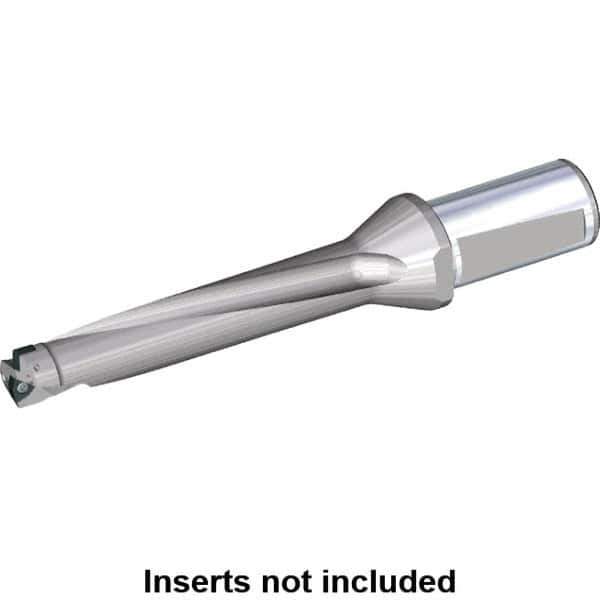 Kennametal - 95mm Max Drill Depth, 5xD, 19mm Diam, Indexable Insert Drill - 2 Inserts, 25mm Shank Diam, Whistle Notch Shank - Eagle Tool & Supply