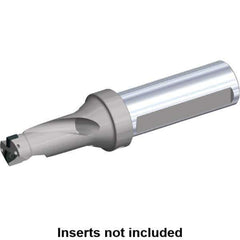 Kennametal - 2-1/2" Max Drill Depth, 2xD, 1.29" Diam, Indexable Insert Drill - 2 Inserts, 1-1/4" Shank Diam, Flange Shank - Eagle Tool & Supply