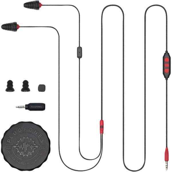 Plugfones - Hearing Protection/Communication Type: Earplugs w/Audio Noise Reduction Rating (dB): 26.00 - Eagle Tool & Supply