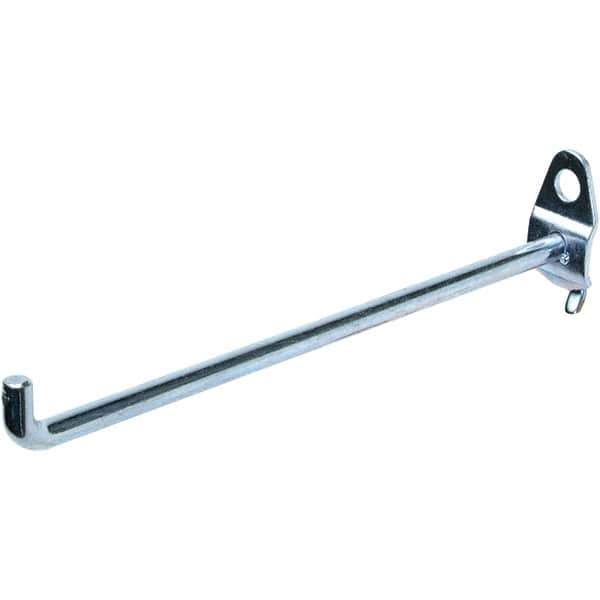 NMC - 6" Long Pegboard Hook - 6" Projection, 90° Bend, Steel - Eagle Tool & Supply