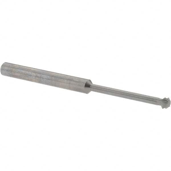 Accupro - 3/16° 3/16" Cut Diam, 0.093" Cut Width, 3/16" Shank, Solid Carbide Double-Angle Cutter - Eagle Tool & Supply