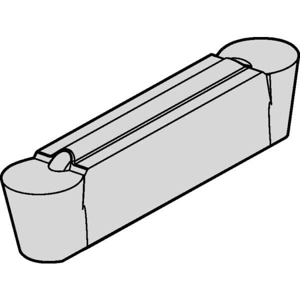 Kennametal - 6A4 Grade KYS30, 6mm Cutting Width Ceramic-SI Grooving Insert - 5mm Max Depth of Cut, Neutral, Uncoated - Eagle Tool & Supply