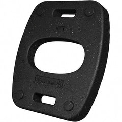 PRO-SAFE - 22" Wide x 2.6" High Recycled Rubber Vertical Panel Base - Eagle Tool & Supply