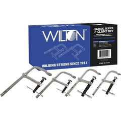 Wilton - Sliding Arm Clamp Sets Clamp Type: Standard Throat Depths (Decimal Inch): 2.2500; 4.7500; 5.5000 - Eagle Tool & Supply