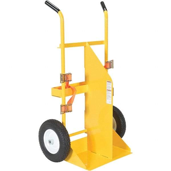 Vestil - 500 Lb Capacity 57" OAH Torch Cart - Dual Grip Handle, Steel, Foam Filled Wheels - Eagle Tool & Supply