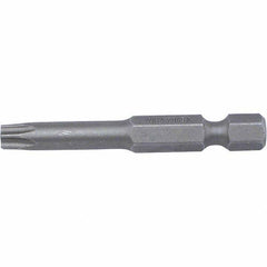 Wiha - T20 Power Bit - 1/4" Drive, 2" OAL - Eagle Tool & Supply