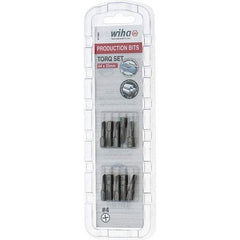 Wiha - 1/4" Drive, #4 Torq-Set Screwdriver Bit - 1" OAL - Eagle Tool & Supply