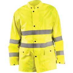 OccuNomix - Size S Hi-Viz Yellow Waterproof Jacket - Eagle Tool & Supply