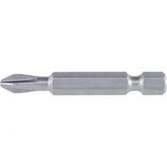 Wiha - #2 Power Bit - 1/4" Drive, 2" OAL - Eagle Tool & Supply